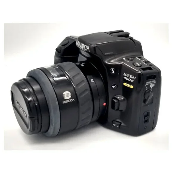 Shutterbug Alert!! 📸 Minolta Maxxum 450si Panorama SLR Camera Bundle